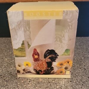 Rooster Ceramic Paper Towel Holder - Multicolor